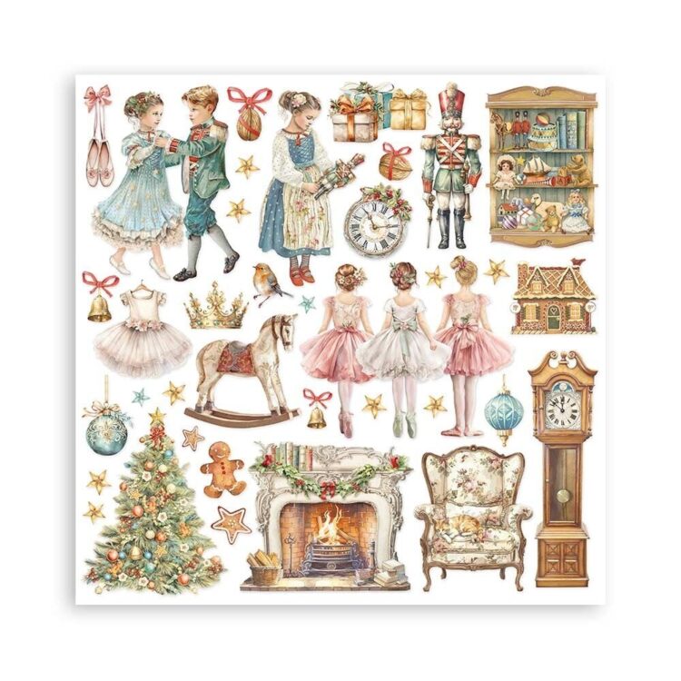 STAMPERIA THE NUTCRACKER БЛОКЧЕ 20,3/20,3 СМ -SBBSXB04 - Изображение 7