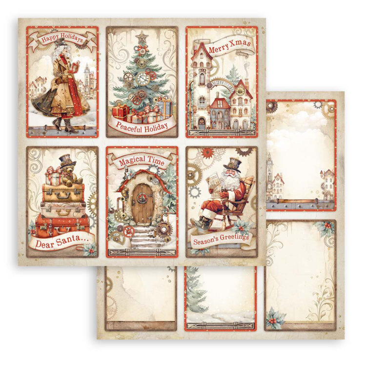 STAMPERIA GEAR UP FOR CHRISTMAS БЛОКЧЕ 20,3/20,3 СМ -SBBS110 - Изображение 11
