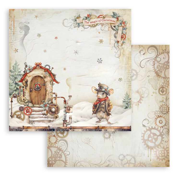 STAMPERIA GEAR UP FOR CHRISTMAS БЛОКЧЕ 20,3/20,3 СМ -SBBS110 - Изображение 4