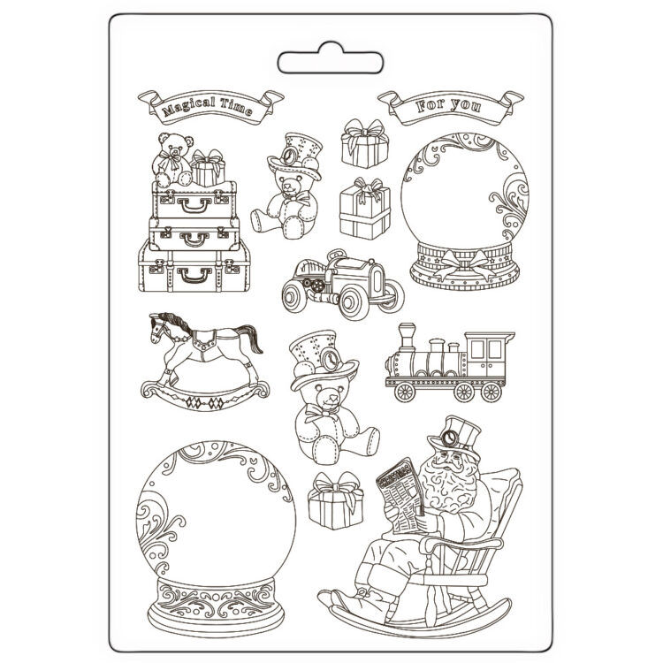 thumb_K3PTA4580_1 STAMPERIA GEAR UP FOR CHRISTMAS SOFT MOULD A4 - K3PTA4580 - Изображение 1