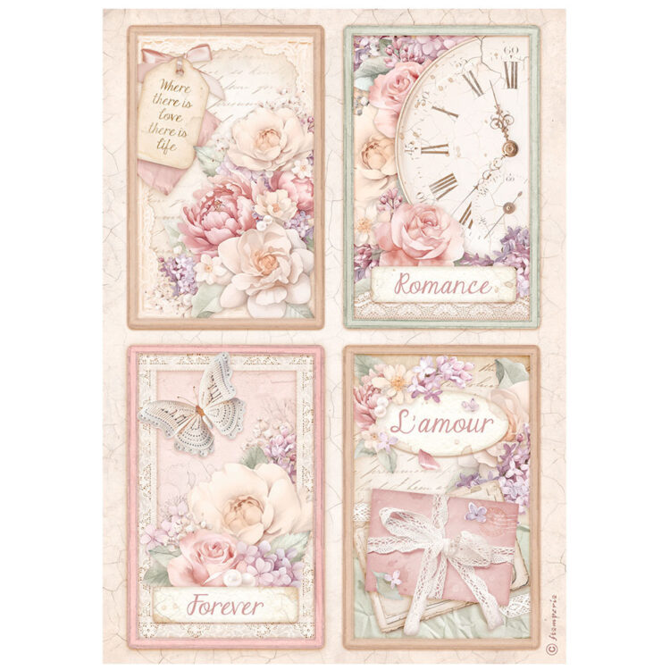 STAMPERIA ROMANCE ROREVER ХАРТИЯ 6БР. А4 DFSA4XRM - Изображение 4