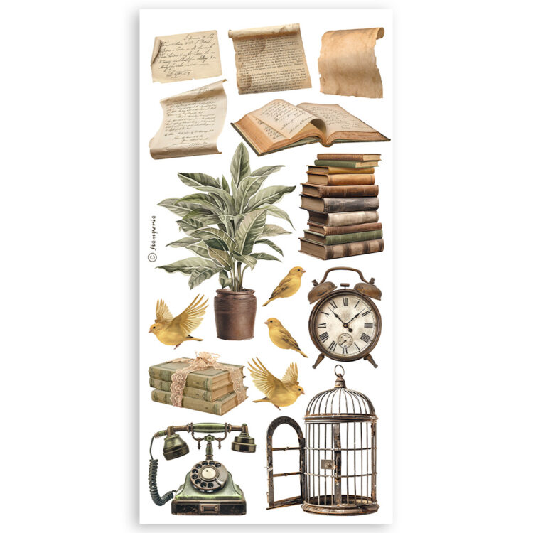 STAMPERIA GOLDEN HARMONY PAPER CUT-OUTS DOUBLE FACE -SBBCT01 - Изображение 2