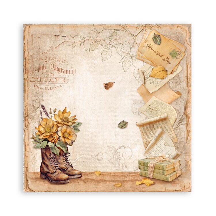 STAMPERIA GOLDEN HARMONY БЛОКЧЕ 20,3/20,3 СМ - SBBS114 - Изображение 29