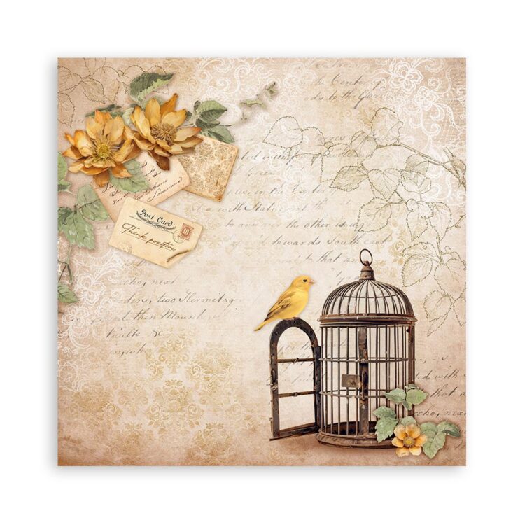 STAMPERIA GOLDEN HARMONY БЛОКЧЕ 20,3/20,3 СМ - SBBS114 - Изображение 23