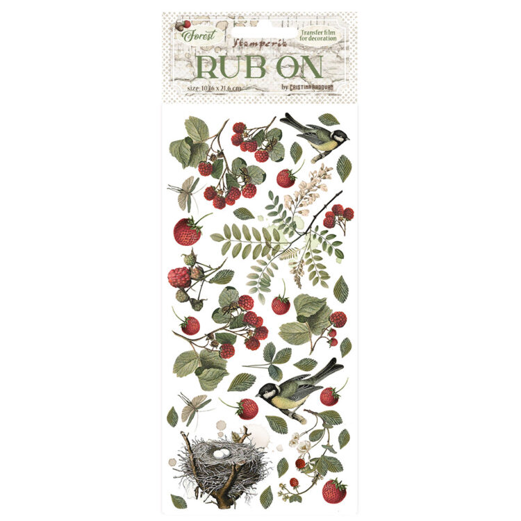 STAMPERIA FOREST СТИКЕРИ RUB ON 10,16/21,6СМ -DFLRB116 - Изображение 1