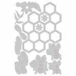 SIZZIX THINLITS ЩАНЦИ ЗА ИЗРЯЗВАНЕ - BEE HIVE - Изображение 3
