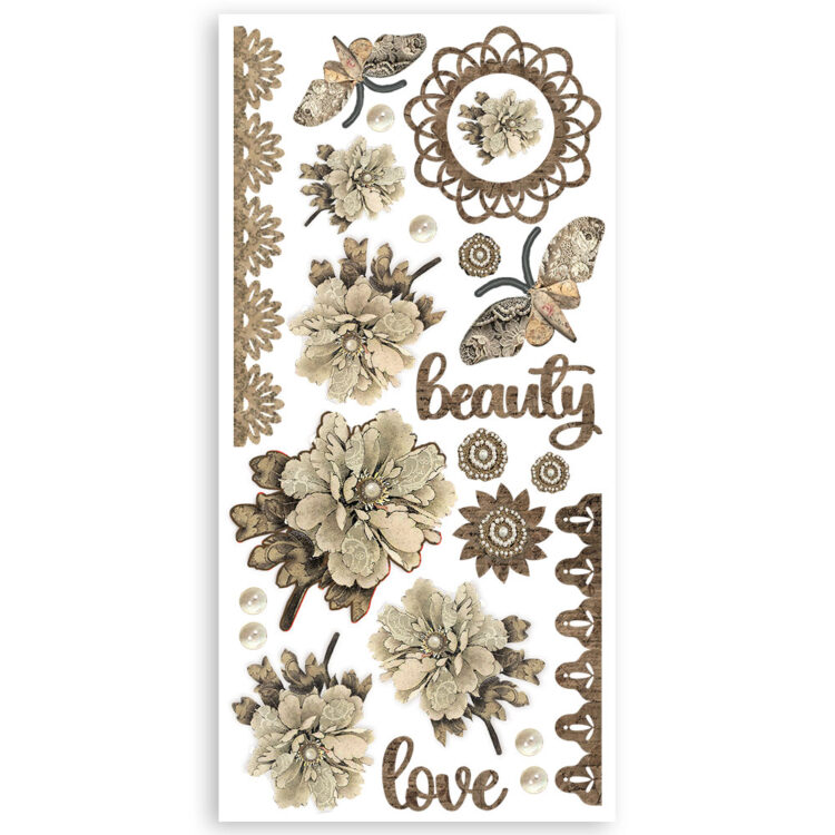 STAMPERIA OLD LACE PAPER CUT-OUTS DOUBLE FACE - SBBCT04 - Изображение 5