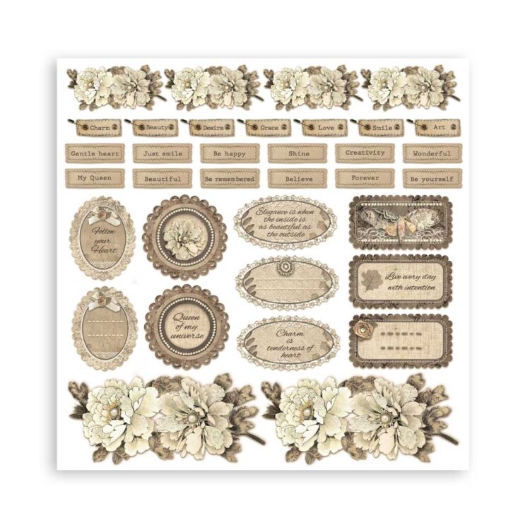 STAMPERIA OLD LACE БЛОКЧЕ ХАРТИЯ 20,3/20,3 СМ - SBBS116 - Изображение 33