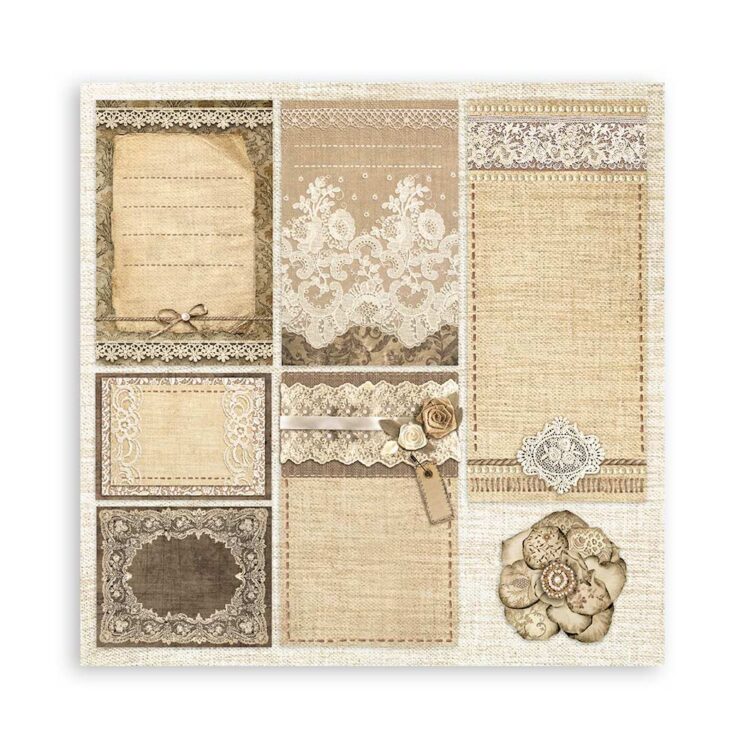 STAMPERIA OLD LACE БЛОКЧЕ ХАРТИЯ 20,3/20,3 СМ - SBBS116 - Изображение 27