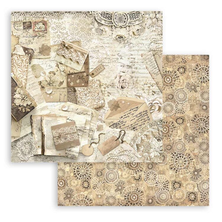 STAMPERIA OLD LACE БЛОКЧЕ ХАРТИЯ 20,3/20,3 СМ - SBBS116 - Изображение 20