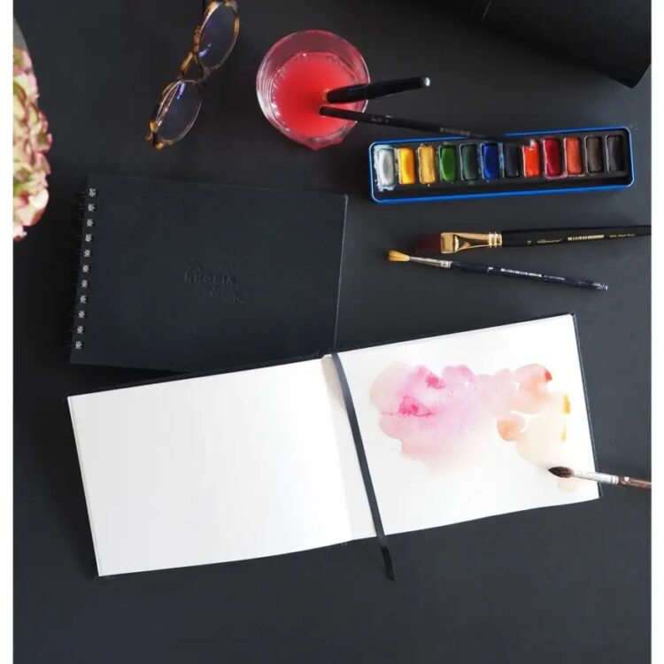 RHODIA TOUCH СКИЦНИК WATERCOLOR GRAIN SATINE 21/21СМ300ГР20Л - Изображение 2