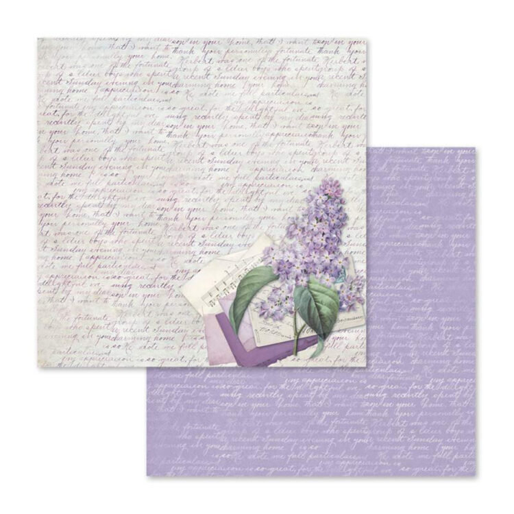 STAMPERIA LILAC FLOWERS БЛОКЧЕ ХАРТИЯ 30,5/30,5 СМ - SBBL21 - Изображение 4