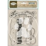 STAMPERIA MUSIC СИЛИКОНОВ ПЕЧАТ 14/18CM - WTK204