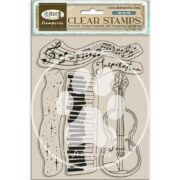 STAMPERIA MUSIC СИЛИКОНОВ ПЕЧАТ 14/18CM - WTK204