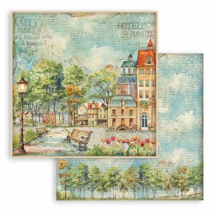 STAMPERIA ART OF TRAVELLING КАРТОН 30,5/30,5СМ-SBB1043 - Изображение 1