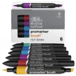 W&N PROMARKER КОМПЛЕКТ 6 ЦВ RICH TONES - Изображение 4
