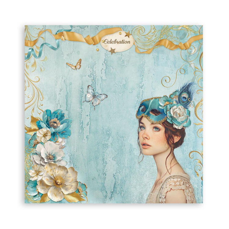 STAMPERIA MASQUERADE БЛОКЧЕ 20,3/20,3 СМ -SBBSXB08 - Изображение 21