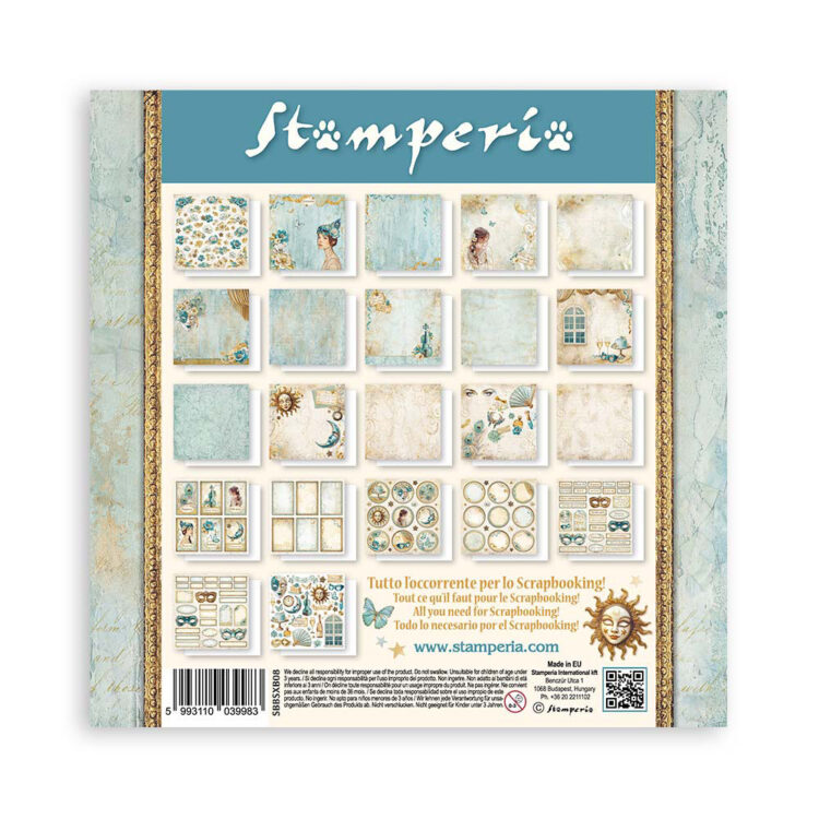 STAMPERIA MASQUERADE БЛОКЧЕ 20,3/20,3 СМ -SBBSXB08 - Изображение 24