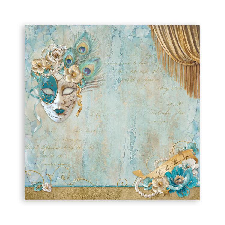 STAMPERIA MASQUERADE БЛОКЧЕ 20,3/20,3 СМ -SBBSXB08 - Изображение 17