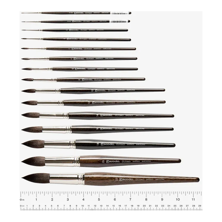 ESCODA ЧЕТКА ULTIMO СИНТЕТИКА КРЪГЛА 1525 №14 - Изображение 3