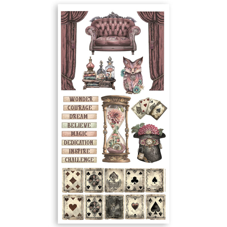 STAMPERIA MASTER OF MAGIC PAPER CUT-OUTS DOUBLE FACE-SBBCT09 - Изображение 4