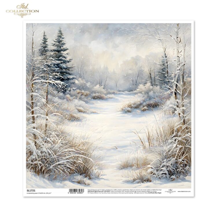 SL1721 ITD COLLECTION ДИЗАЙНЕРСКИ КАРТОН 31/32 - SL1721 - Изображение 1