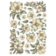 STAMPERIA WHITE FLOWERS ДЕКУПАЖНА ОРИЗОВА ХАРТИЯ А4-DFSA4987