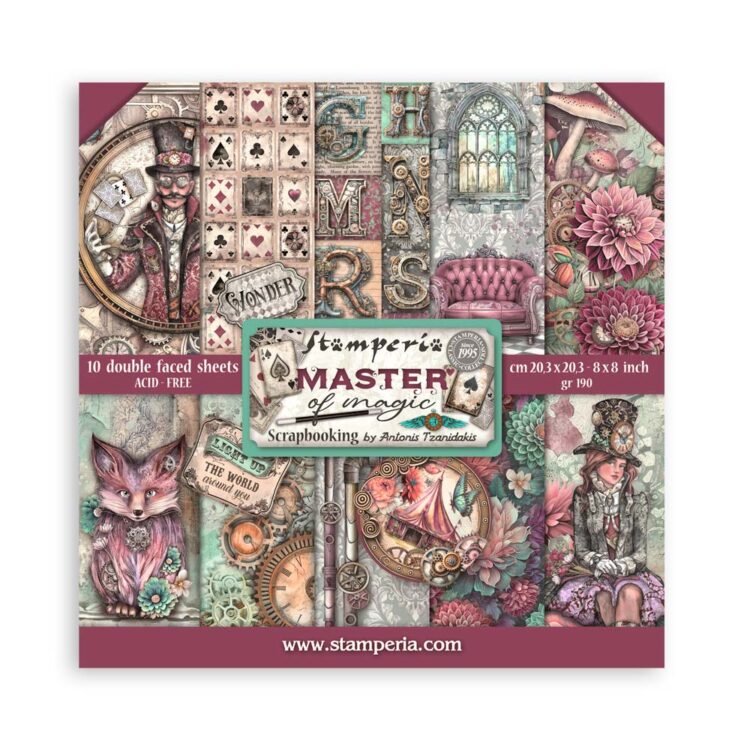 full_SBBS122_1 STAMPERIA MASTER OF MAGIC БЛОКЧЕ ХАРТИЯ 20,3/20,3 СМ-SBBS122 - Изображение 1