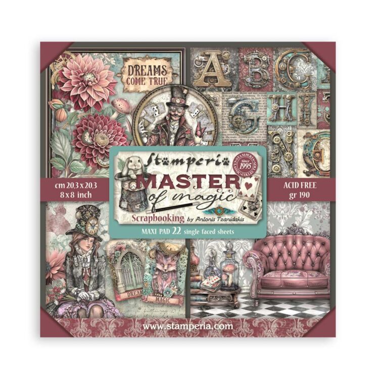 full_SBBSXB09_1 STAMPERIA MASTER OF MAGIC БЛОКЧЕ 20,3/20,3 СМ -SBBSXB09 - Изображение 1