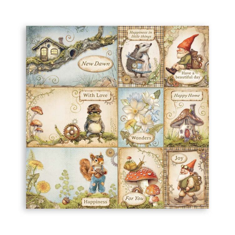 STAMPERIA HIDDEN GROVE БЛОКЧЕ ХАРТИЯ 20,3/20,3 СМ-SBBS124 - Изображение 16