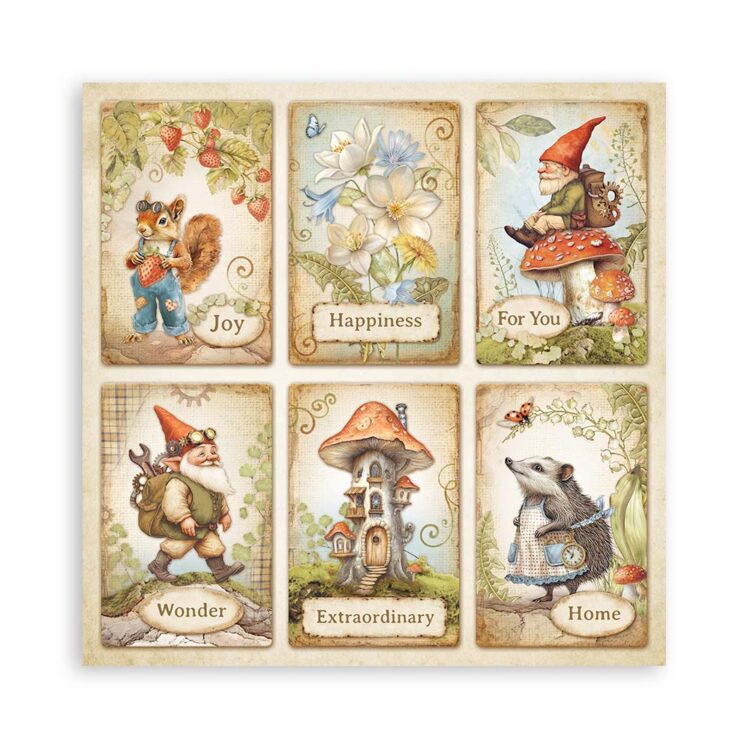 STAMPERIA HIDDEN GROVE БЛОКЧЕ ХАРТИЯ 20,3/20,3 СМ-SBBS124 - Изображение 20