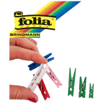 FOLIA ДЪРВЕНИ ЩИПКИ ЗА ДЕКОРАЦИЯ 2.5 СМ ЦВЕТНИ