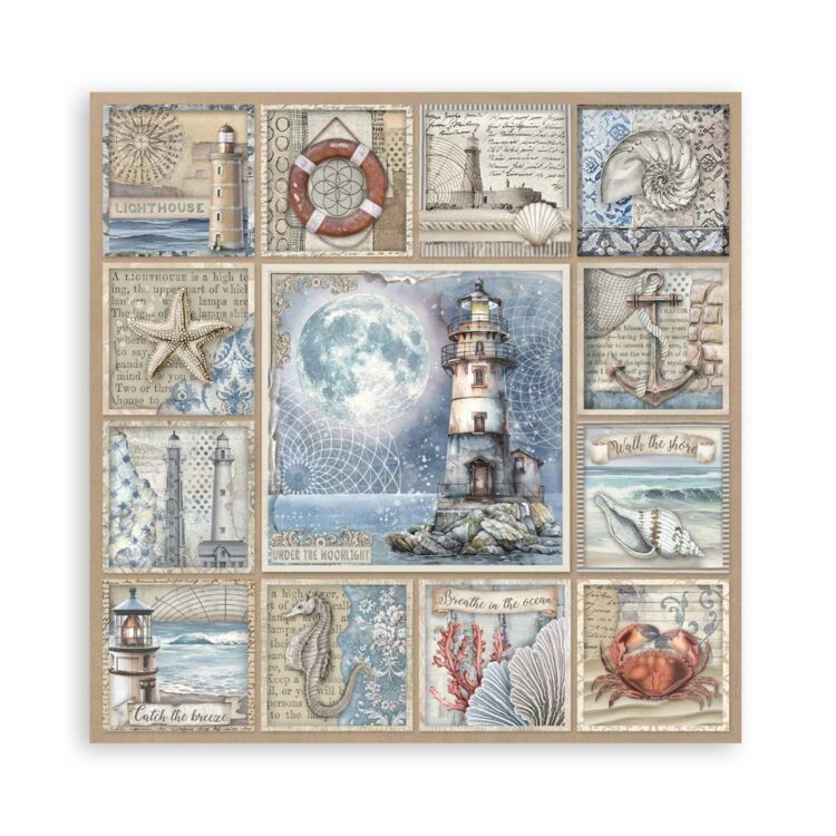 STAMPERIA SILENT SEA БЛОКЧЕ ХАРТИЯ 20,3/20,3 СМ-SBBS125 - Изображение 18