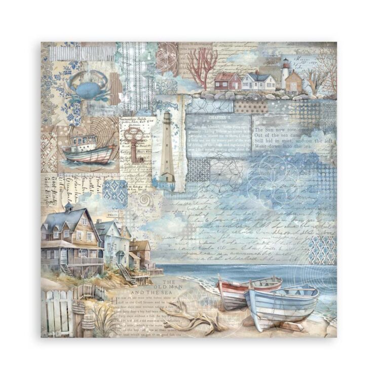 STAMPERIA SILENT SEA БЛОКЧЕ ХАРТИЯ 20,3/20,3 СМ-SBBS125 - Изображение 9