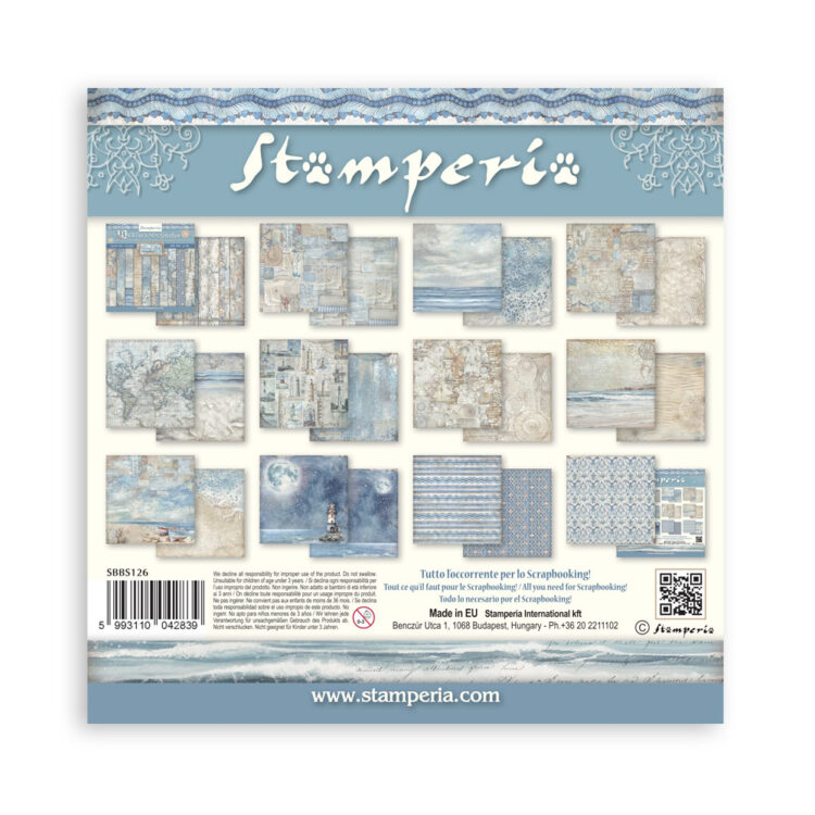 STAMPERIA SILENT SEA БЛОКЧЕ ХАРТИЯ 20,3/20,3 СМ-SBBS126 - Изображение 33