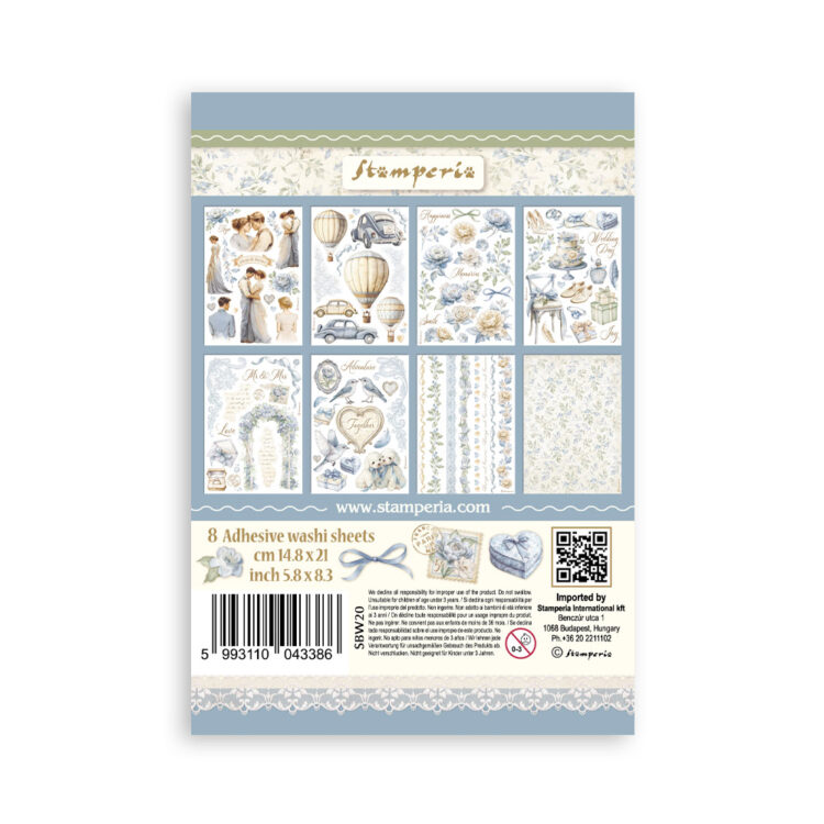 STAMPERIA TIMELESS WASHI PAD 8 ЛИСТА A5 -SBW20 - Изображение 10