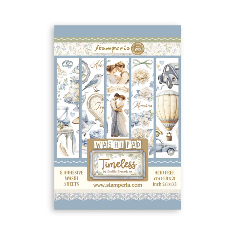 full_SBW20_1 STAMPERIA TIMELESS WASHI PAD 8 ЛИСТА A5 -SBW20 - Изображение 1