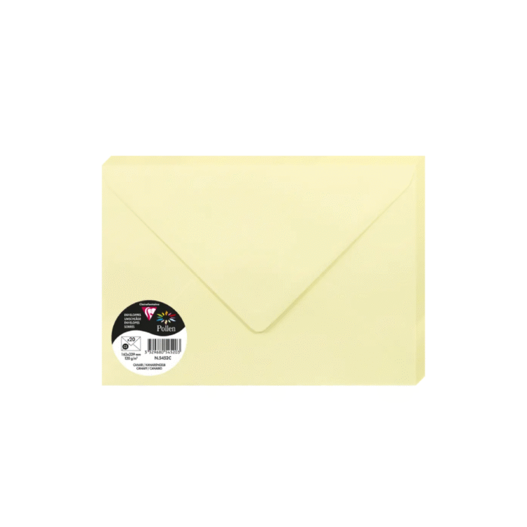 545200 CLAIREFONTAINE ПЛИК 162/229 ММ. - КАНАРСКО ЖЪЛТ - Изображение 1