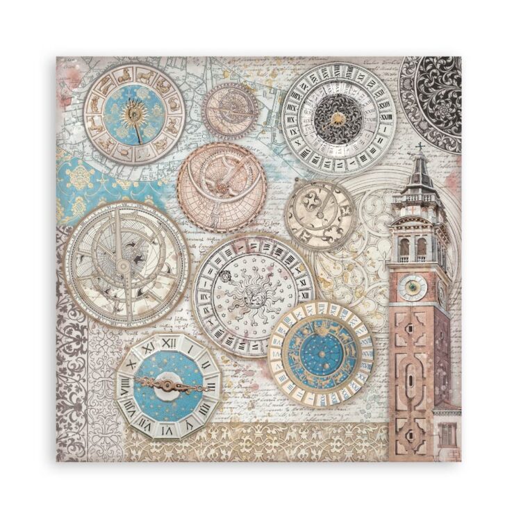 STAMPERIA VENICE БЛОКЧЕ ХАРТИЯ 20,3/20,3 СМ-SBBS128 - Изображение 31