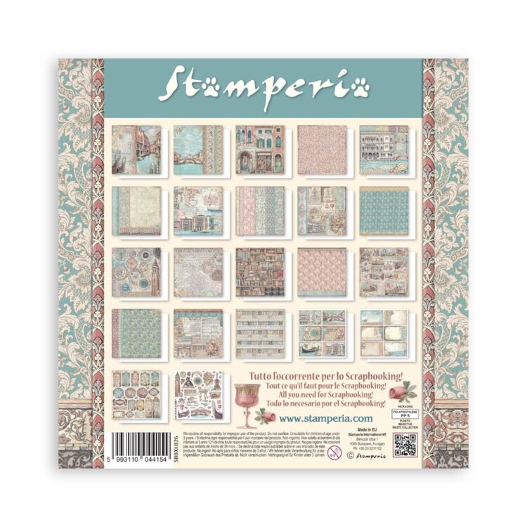STAMPERIA VENICE БЛОКЧЕ 30,5/30,5 СМ -SBBXLB26 - Изображение 24