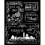 STAMPERIA VENICE ШАБЛОН 20 Х 25 СМ - KSTD183