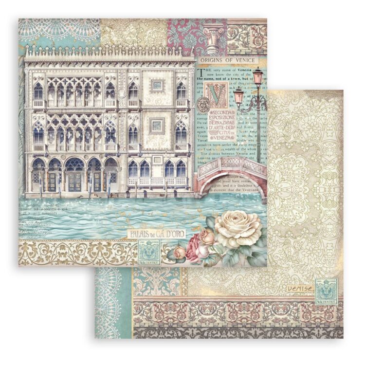 STAMPERIA VENICE КАРТОН 30,5/30,5СМ-SBB1074 - Изображение 1