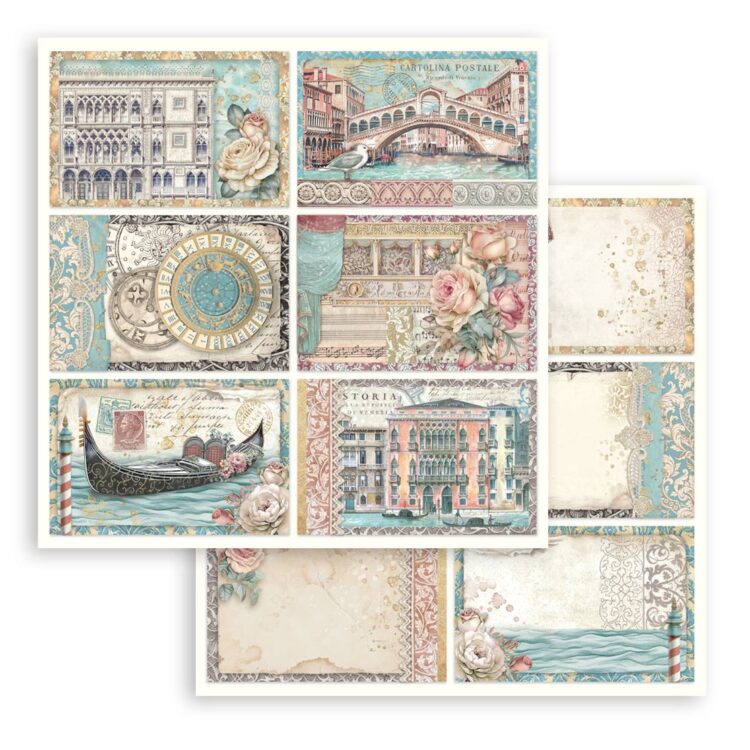 full_SBB1077_1 STAMPERIA VENICE КАРТОН 30,5/30,5СМ-SBB1077 - Изображение 1