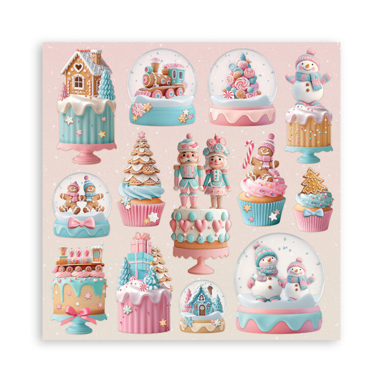 STAMPERIA CANDY CHRISTMAS БЛОКЧЕ 30,5/30,5 СМ - SBBXLB27 - Изображение 9