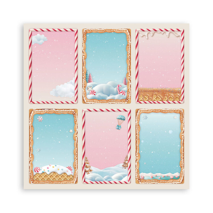 STAMPERIA CANDY CHRISTMAS БЛОКЧЕ 30,5/30,5 СМ - SBBXLB27 - Изображение 6
