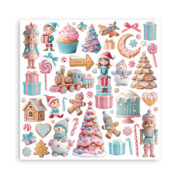 STAMPERIA CANDY CHRISTMAS БЛОКЧЕ 30,5/30,5 СМ - SBBXLB27