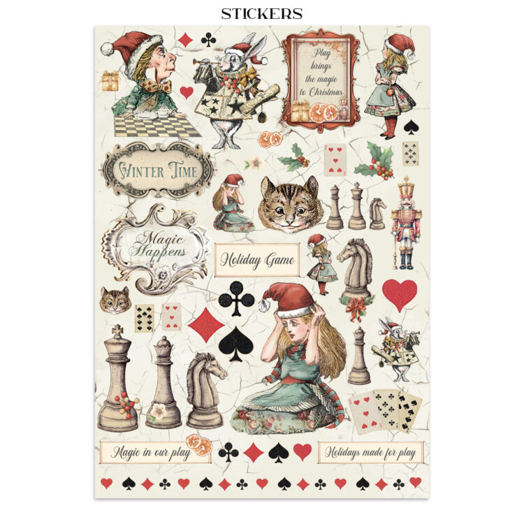 STAMPERIA ALICE IN CHRISTMAS JUNK JOURNAL - SBJK03 - Изображение 10