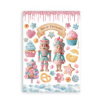STAMPERIA CANDY CHRISTMAS WASHI PAD 8 ЛИСТА A5 - SBW22 - Изображение 4
