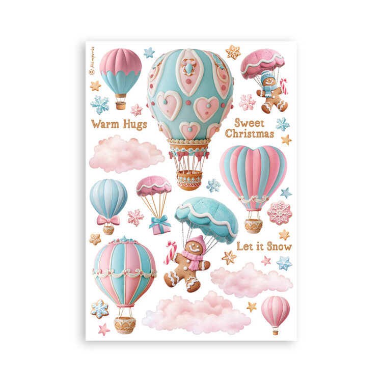 STAMPERIA CANDY CHRISTMAS WASHI PAD 8 ЛИСТА A5 - SBW22 - Изображение 6