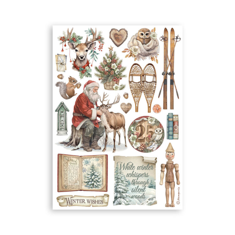 STAMPERIA THE OWL'S HOUSE WASHI PAD 8 ЛИСТА A5 - SBW23 - Изображение 3